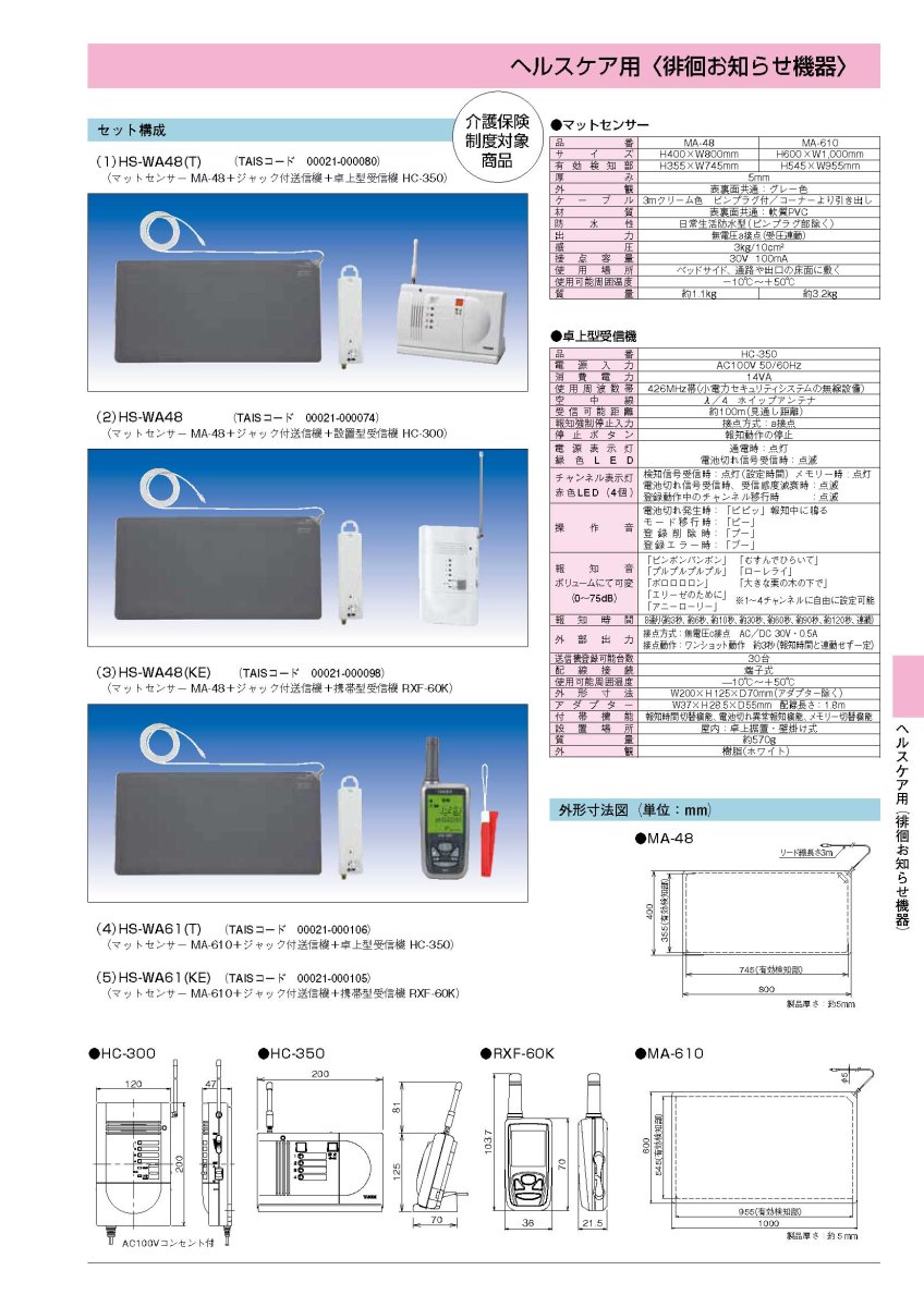 MA-48 ローコストタイプ　マットセンサー  TAKEX 竹中エンジニアリング TAKEX 竹中エンジニアリング セキュリティストア 【Security Store】