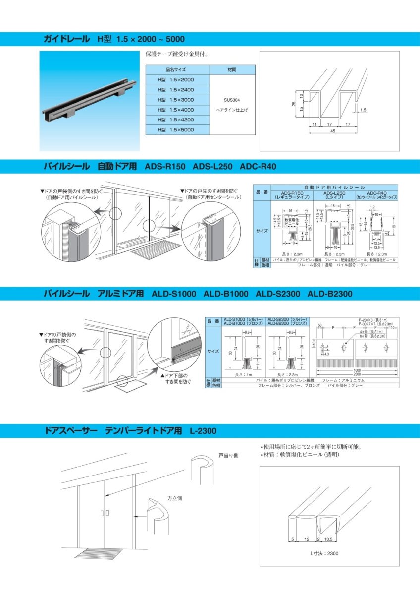 DGU-LN ドアガイド(10個入り) TAKEX 竹中エンジニアリング TAKEX 竹中エンジニアリング セキュリティストア 【Security Store】