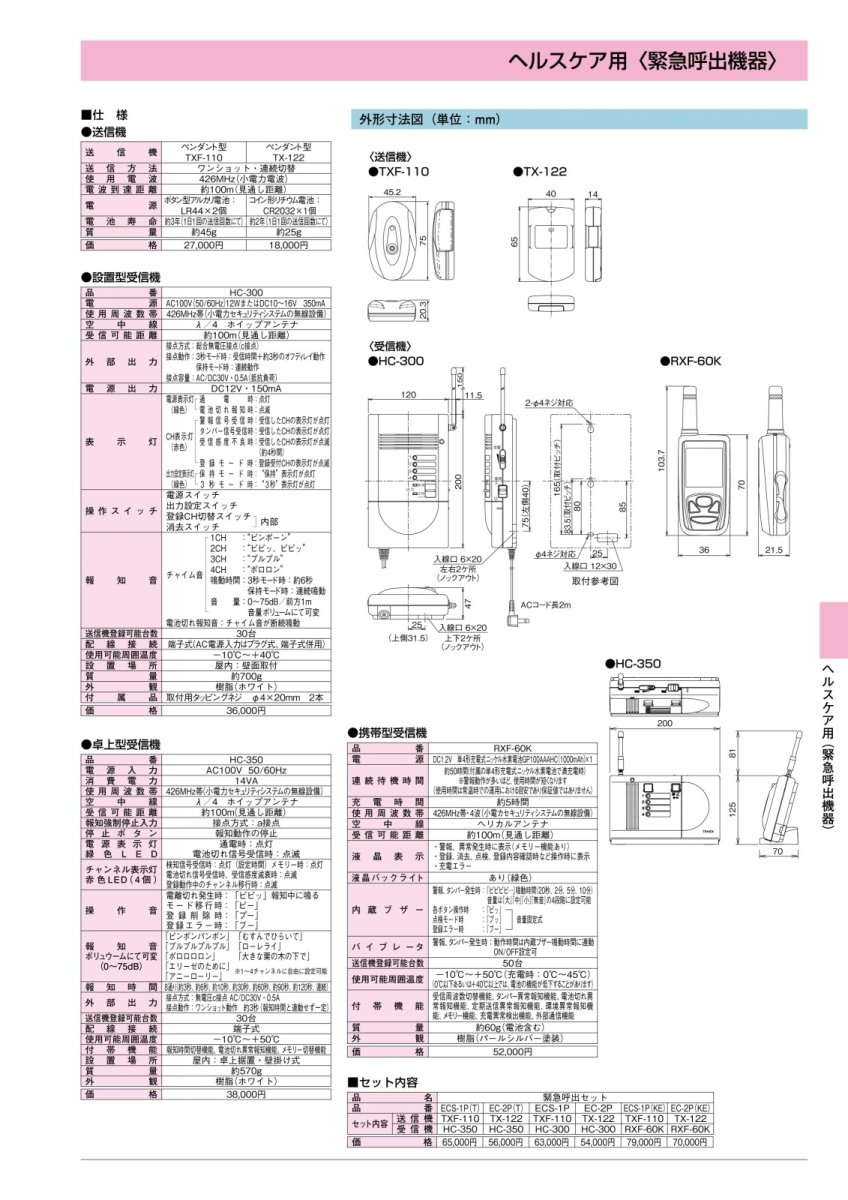 ECS-1P 緊急呼出しセット TAKEX 竹中エンジニアリング TAKEX 竹中エンジニアリング セキュリティストア 【Security Store】