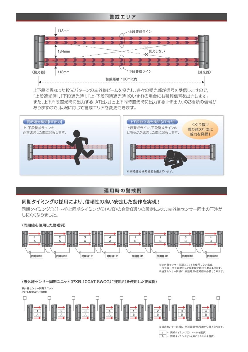 PXB-100AT-SWC 赤外線センサー 塩害対策品 TAKEX 竹中エンジニアリング TAKEX 竹中エンジニアリング セキュリティストア 【Security Store】