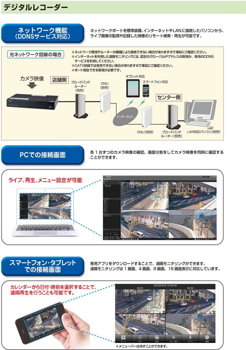 AHD08R-A 8CH AHD ハイブリッド デジタルレコーダー (V・S・Tシリーズ) TAKEX 竹中エンジニアリング TAKEX 竹中エンジニアリング セキュリティストア 【Security Store】