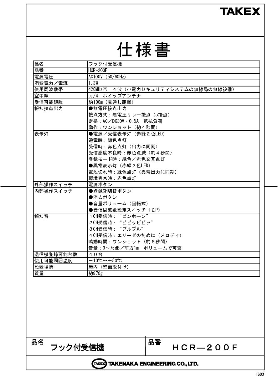 WNS-TX48-01 マットセンサー ナースコールセット(無線式) アイホン・ケアコム・平和テクノシステム メタコン2ピン向け TAKEX 竹中エンジニアリング TAKEX 竹中エンジニアリング セキュリティストア 【Security Store】