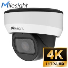 画像1: 800万画素(4K) AI 電動ズーム付ドームIPカメラ マイク内蔵 (1)