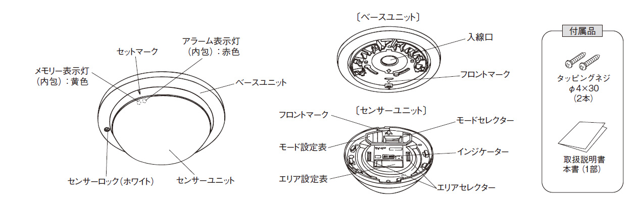 PA-6720 パッシブセンサー 面警戒型・20m