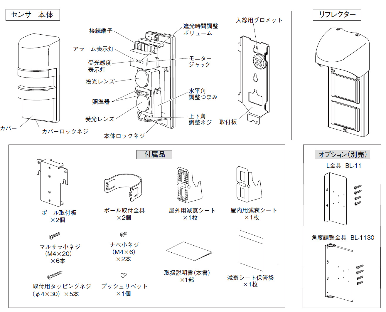 赤外線センサー PR-11BE