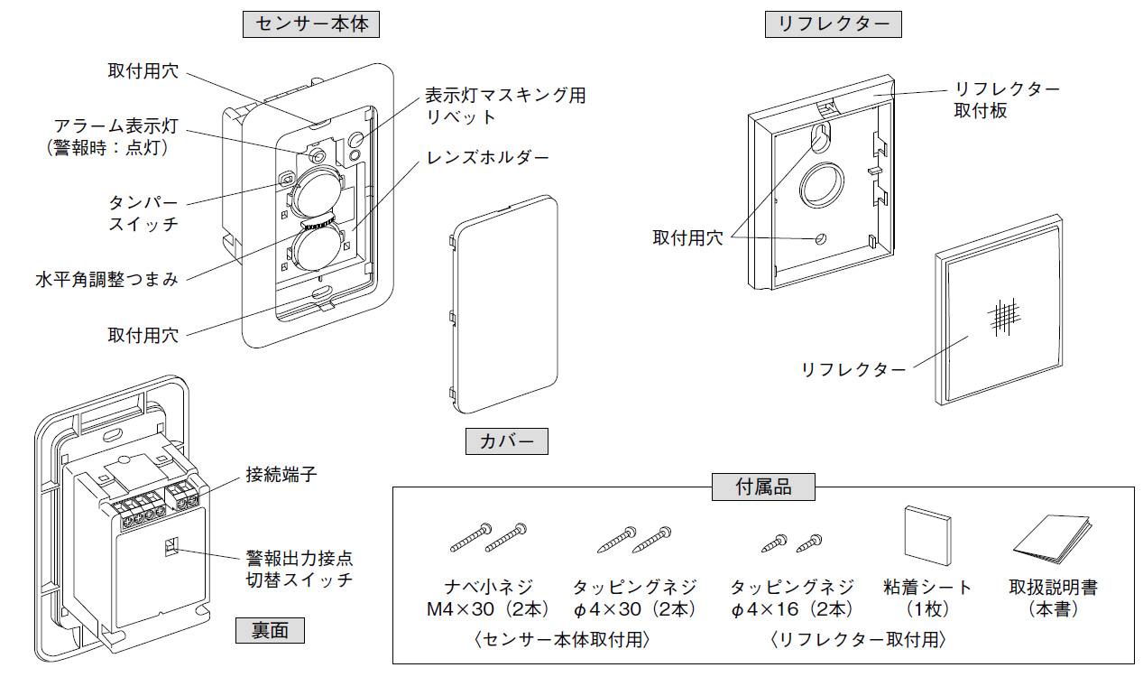 赤外線センサー PR-5BU 製品画像