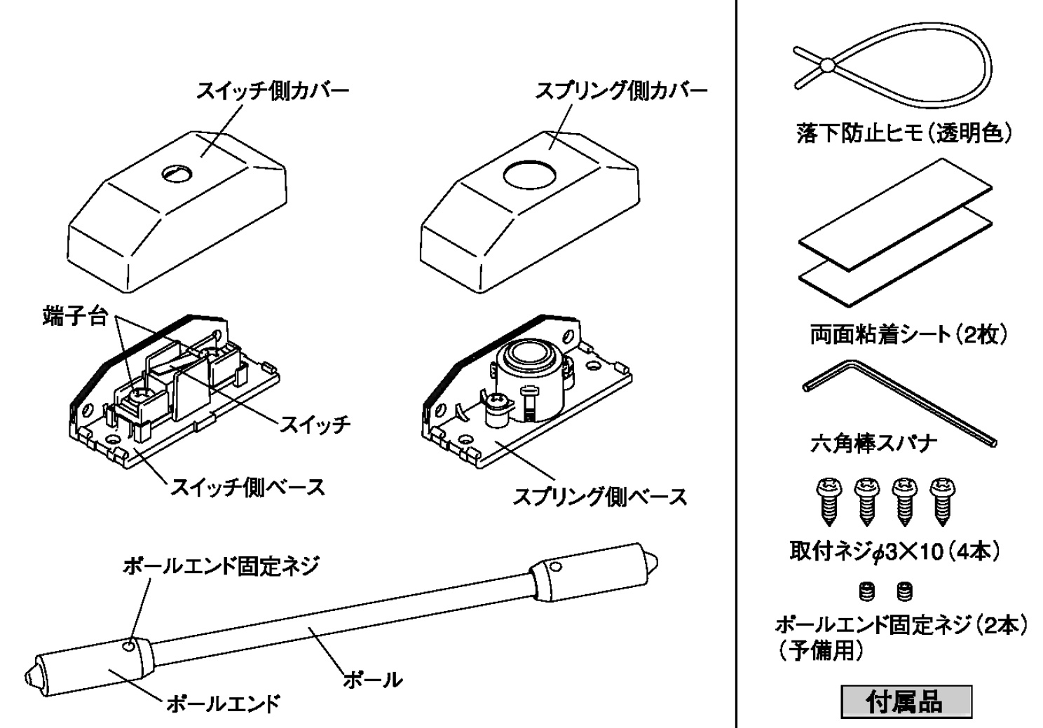 SK-780(BL) スティックセンサー 780mm ブラックの製品画像