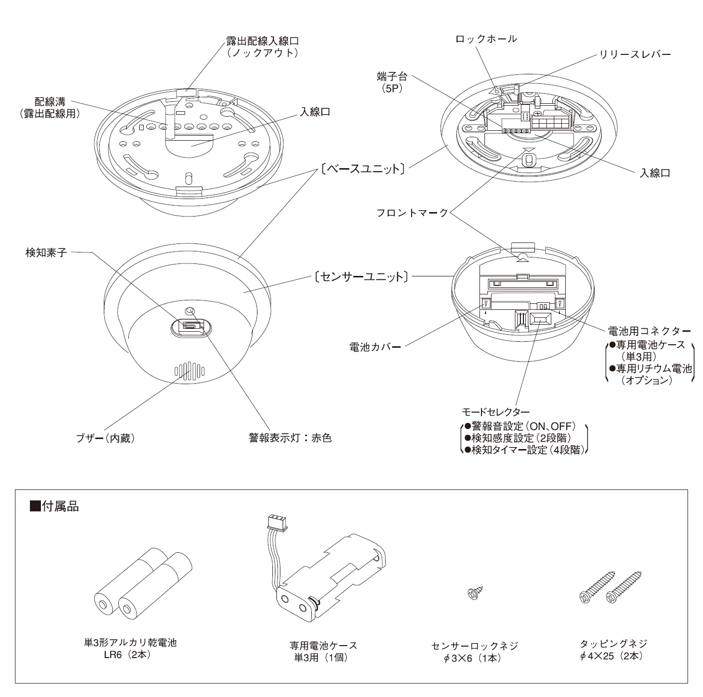 炎センサー FS-1000(B) ブラウン
