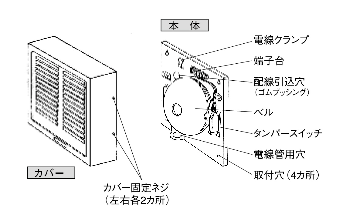 ボックス付警報ベル KB-6X 製品画像
