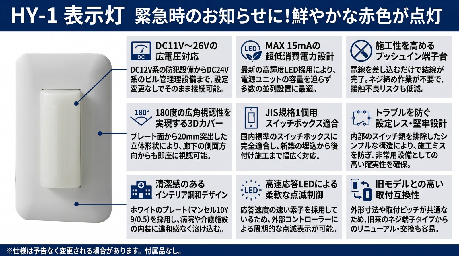 表示灯 HY-1 製品画像