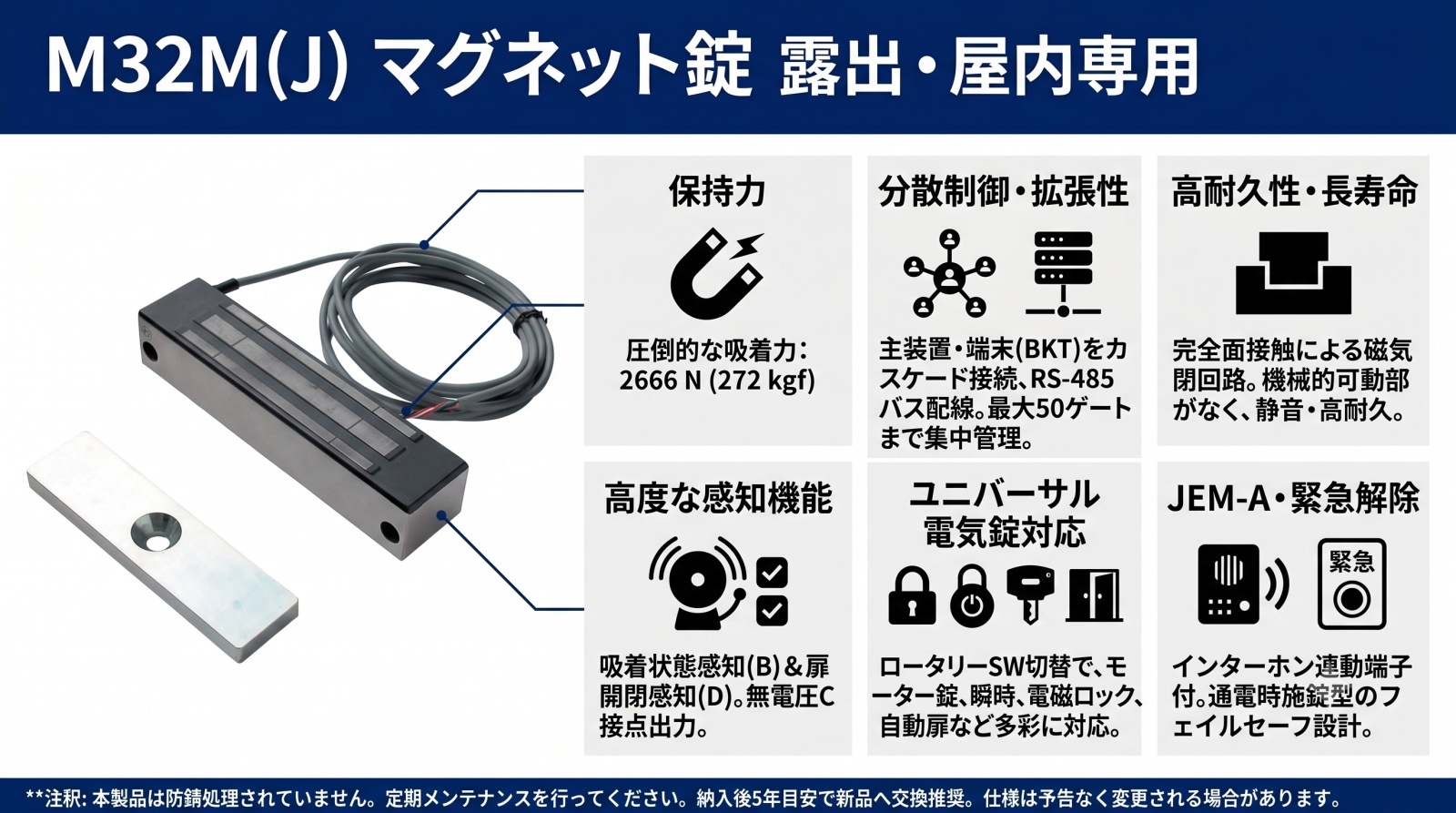 M32M(J) マグネット錠の製品画像