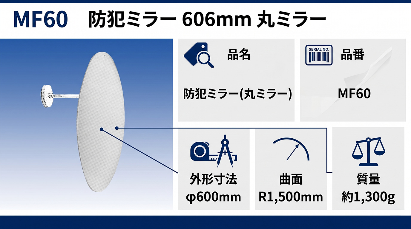 防犯ミラー MF60 製品画像