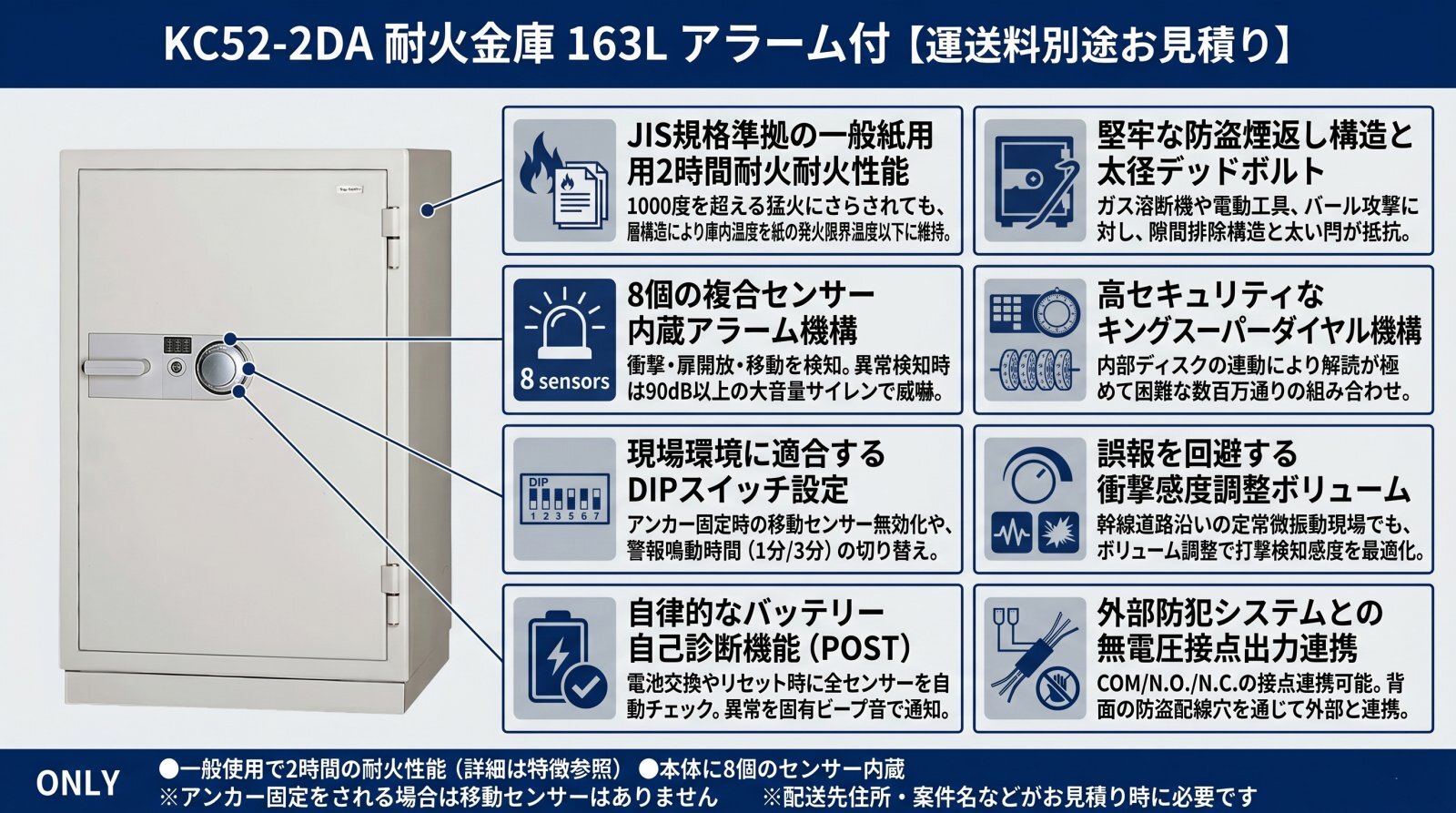 耐火金庫 KC52-2DA アラーム付