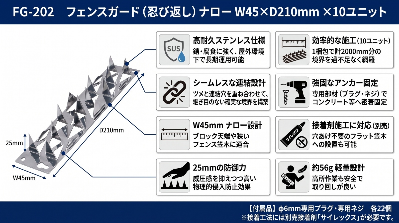 FG-202 フェンスガード ナローの製品画像