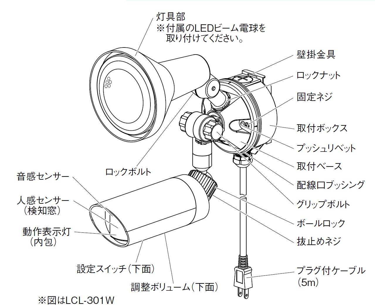 LCL-301W(W) 製品画像