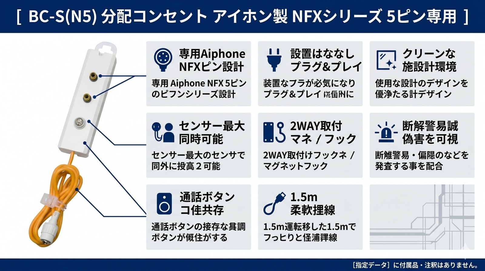 BC-S(N5) 分配コンセントの製品画像