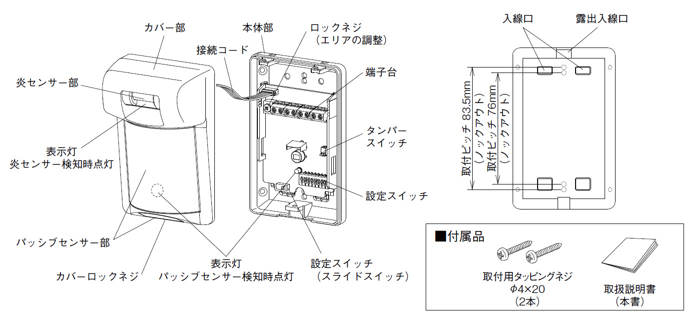 FP-2500 炎・人感センサー