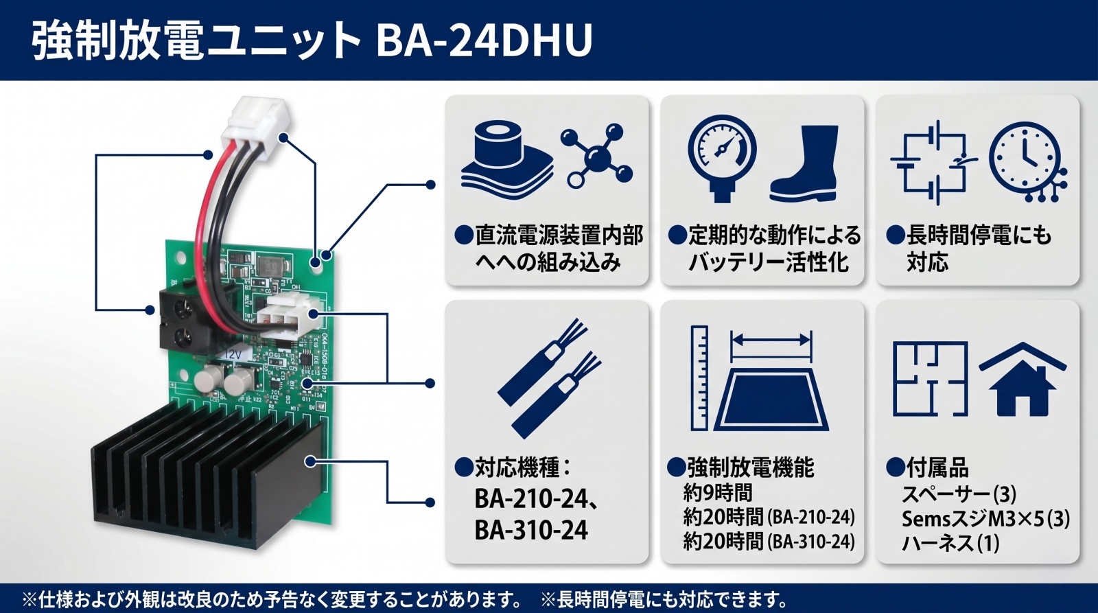 強制放電ユニット BA-24DHU