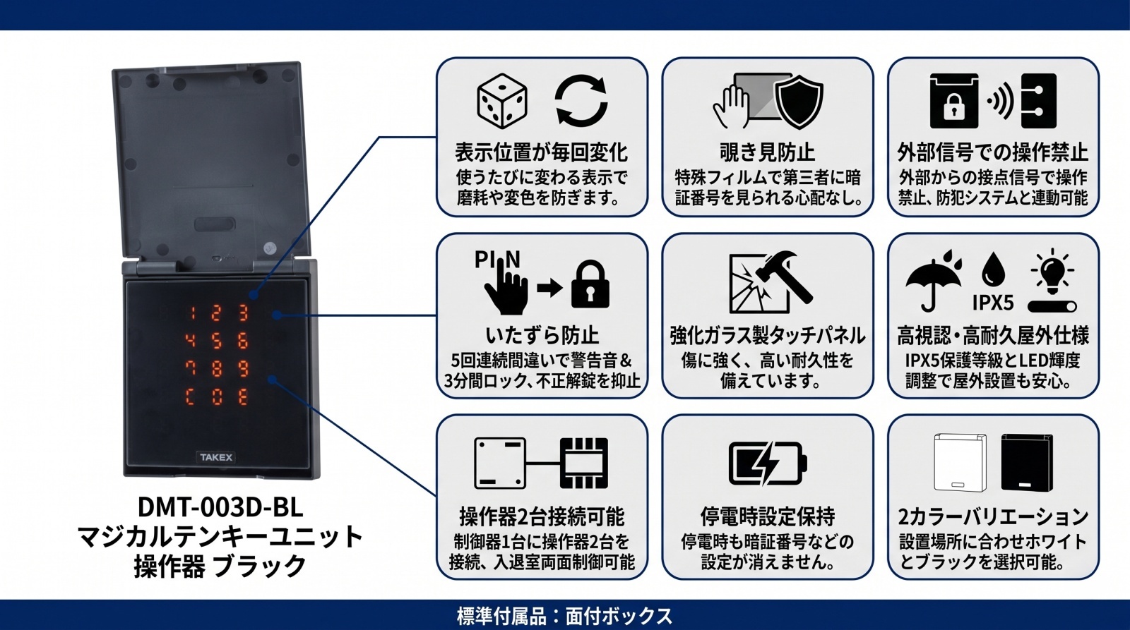 DMT-003D-BL マジカルテンキーユニット 操作器
