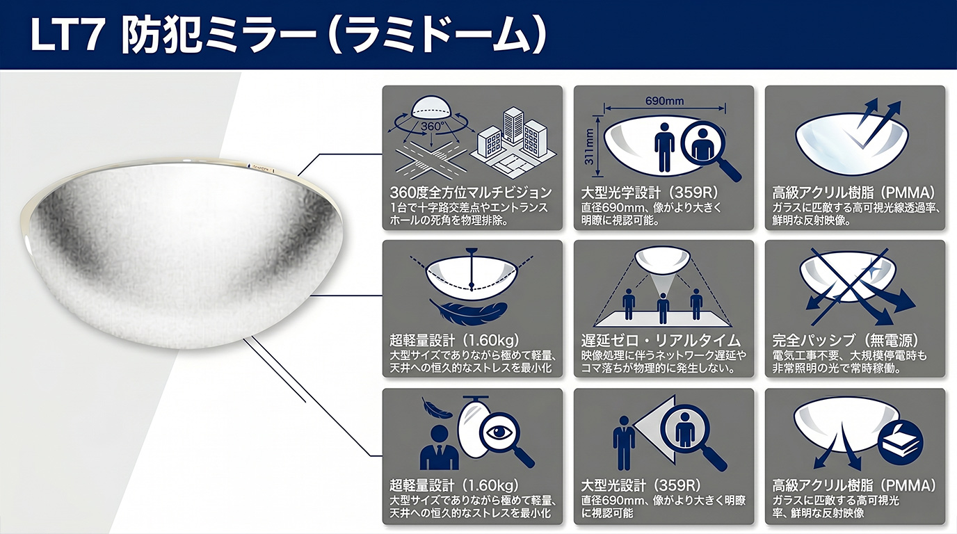 LT7 防犯ミラー (ラミドーム) 製品画像