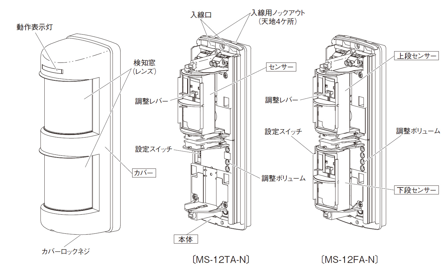 人感スイッチ MS-12TA-N 製品画像