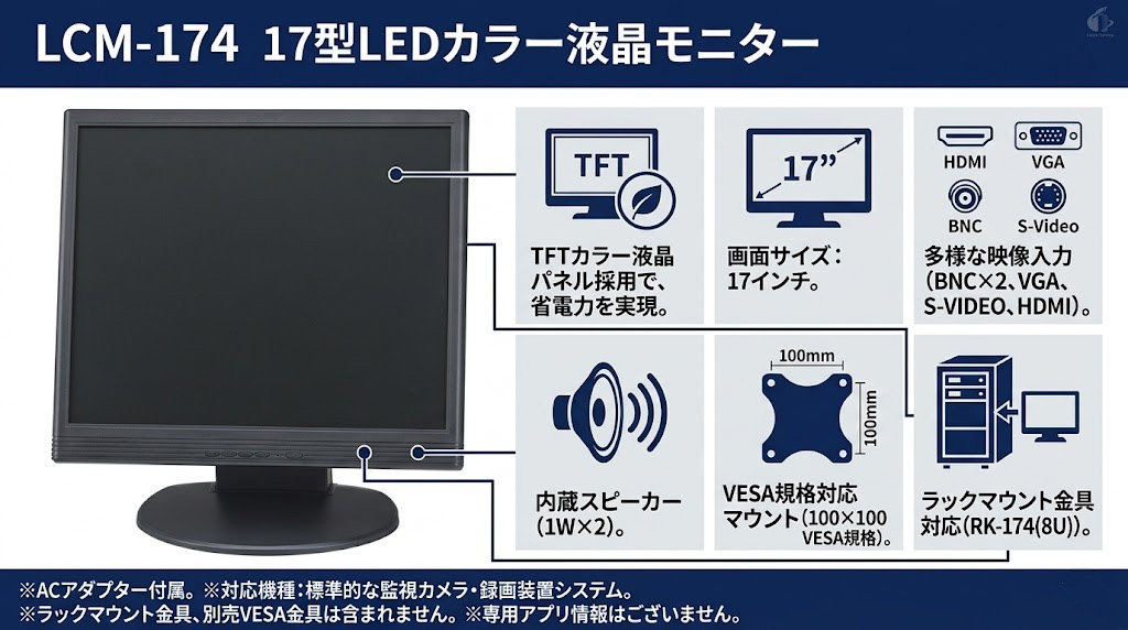 LCM-174 17型LEDカラー液晶モニター