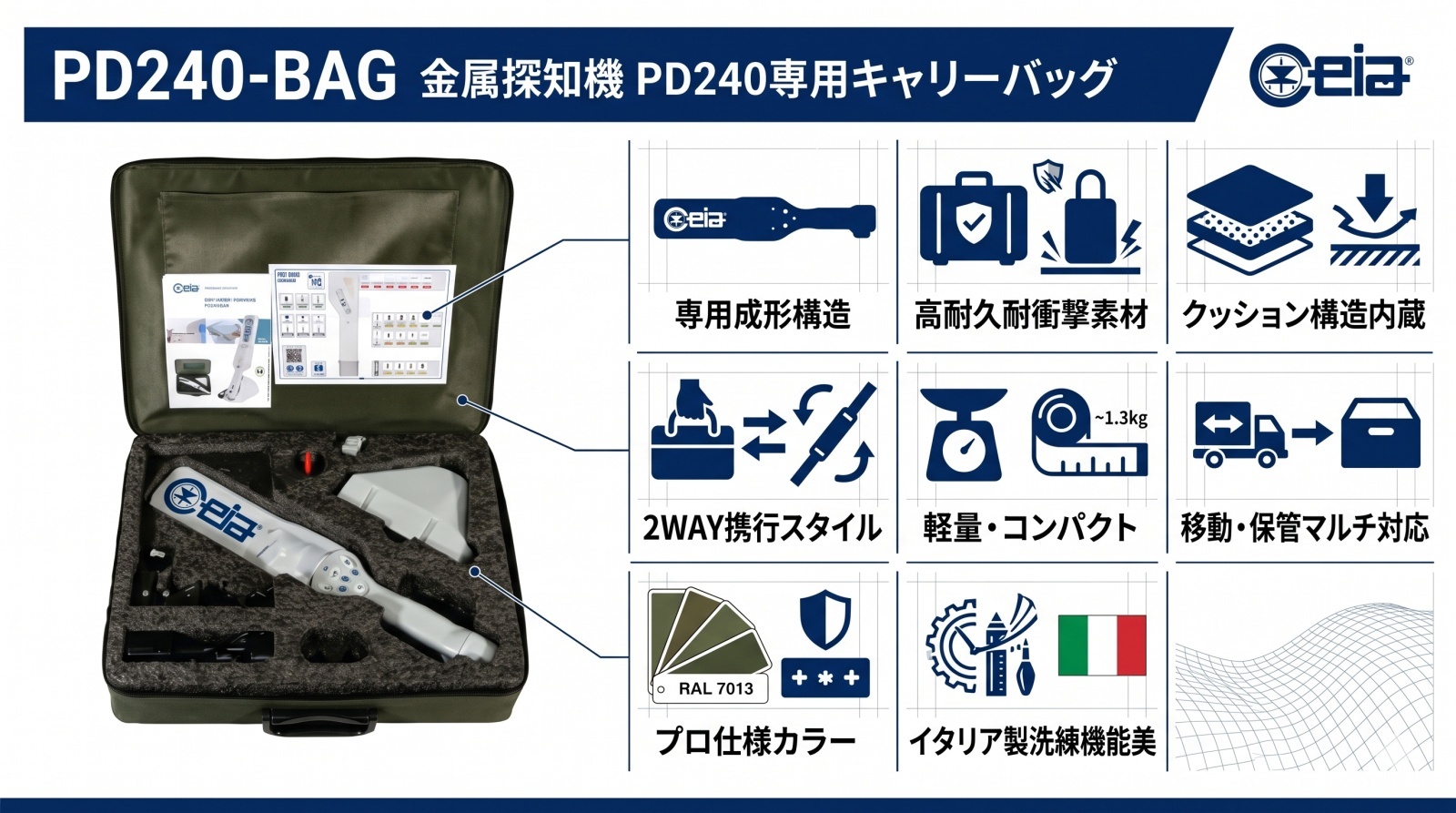 金属探知機 PD240専用キャリーバッグ PD240-BAG